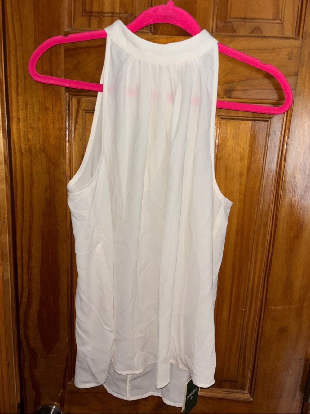 HALARA Cream High-Neck Sleeveless Camisole